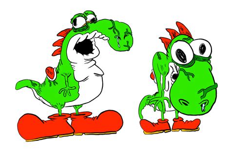 Yoshi Curseado Dibujo / Cursed Yoshi Drawing by SuperMimoBroxx on DeviantArt