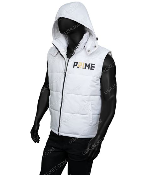 Deion Sanders College Gameday 2023 White Vest - Hooded Puffer Vest