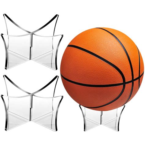 Buy 3 Pieces Basketball Stand Holder Football Stand Ball Display Stand Basketball Football ...