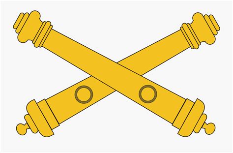 Army Field Artillery Insignia - Field Artillery Crossed Cannons , Free ...