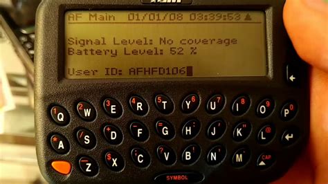 RIM Blackberry 850 using custom OS for a delivery drivers - YouTube