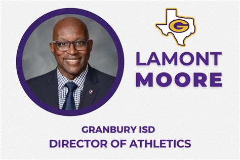 Granbury ISD names Lamont Moore as Director of Athletics | Granbury Ind School District