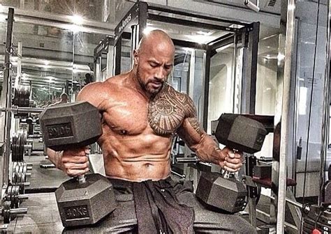 And when he lifted weights the size of Idaho: | men's fitness photos | The rock workout, The ...