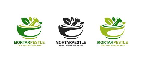 Premium Vector | Mortar and pestle pharmacy logo vector