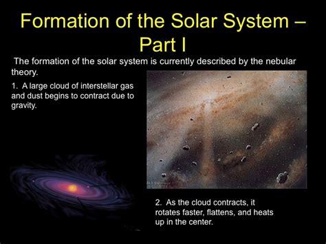 Formation of the Solar System, Part 1