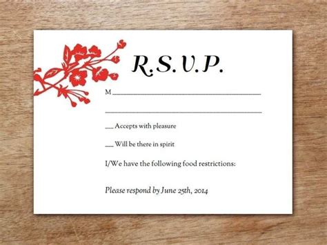 47 Report Rsvp Card Template For Word With Stunning Design for Rsvp ...