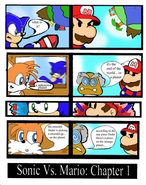 Sonic Vs. Mario: Page 1 by Segavenom on DeviantArt