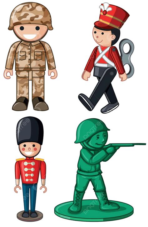 Different Designs Of Toy Soldiers Toys Man Path Vector, Toys, Man, Path PNG and Vector with ...