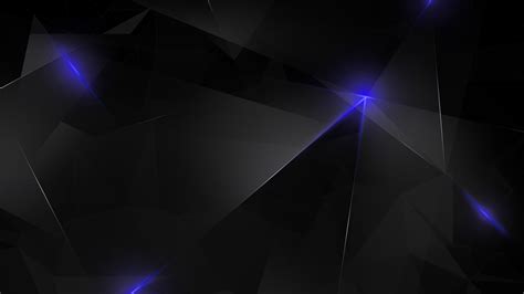 Dark Blue Polygon Wallpaper 4K