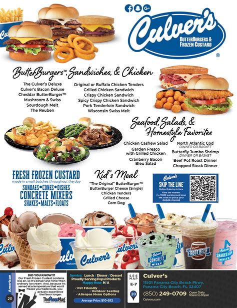 Culver's Panama City Beach - The Menu Mag