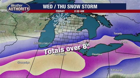 A busy week of weather ahead for Southeast Michigan; up to 15 inches of ...