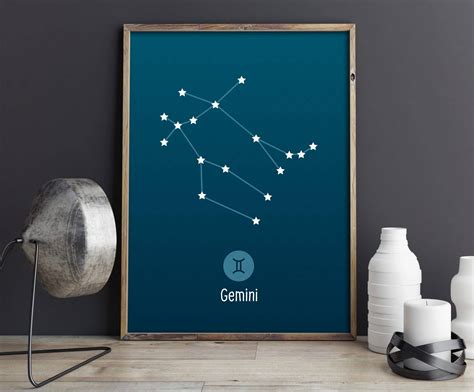 Constellation Poster Constellation Print Constellation Wall | Etsy