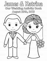 Personalized Wedding Book Coloring Pages sketch template