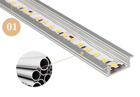 Light Bar Profile Aluminium Profile for LED Strips-LED Aluminum Profile