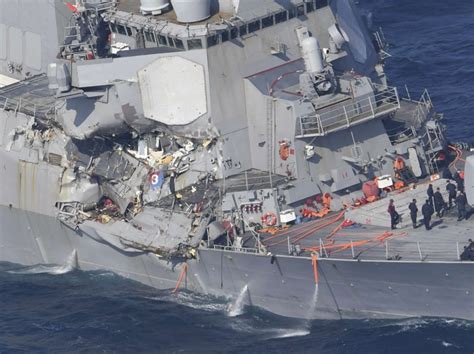 USS Fitzgerald in collision with containership ACX CRYSTAL off Yokosuka, Japan; Seven US sailors ...