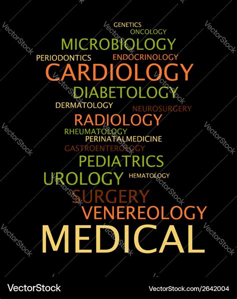 Medical specialization Royalty Free Vector Image