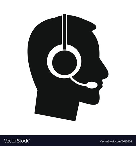 Man from technical support Royalty Free Vector Image