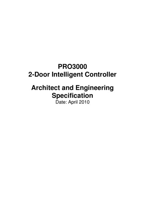 Honeywell pro 3000 access control installation manual - loxaeverything