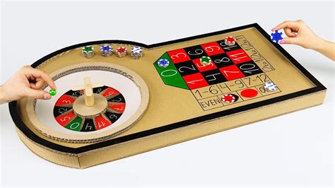 How to Make Mini Casino Roulette Game from Cardboard at Home - YouTube