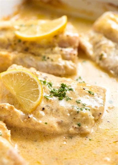 Baked Fish With Lemon Cream Sauce | simplymeal