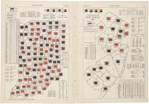 Mapping the battleground states of the 1888 presidential election ...