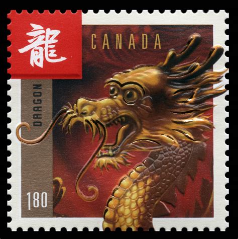 Year of the Dragon - Canada Postage Stamp | Chinese New Year