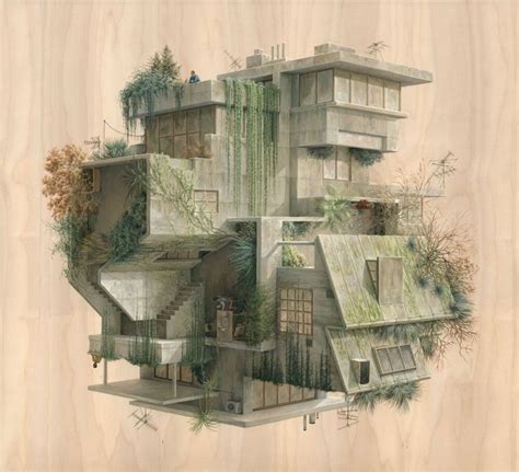 Abstract Architectural Drawings By Cinta Vidal Agulló > FREEYORK