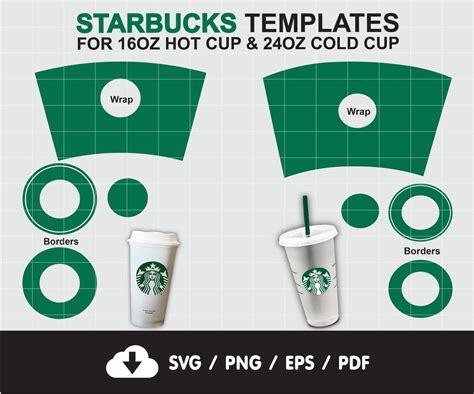 Starbucks Cup Cricut Template