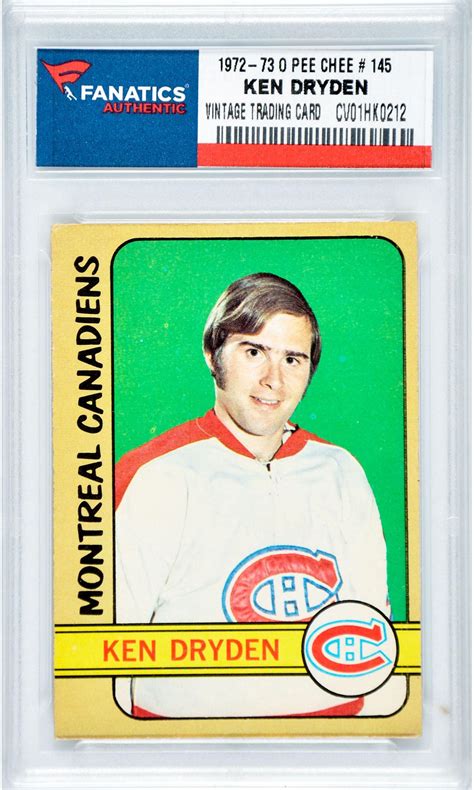 Ken Dryden Hockey Slabbed Vintage Cards