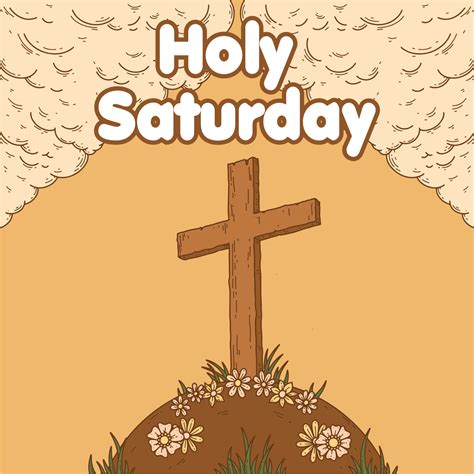 Holy Saturday Vector 21487647 Vector Art at Vecteezy