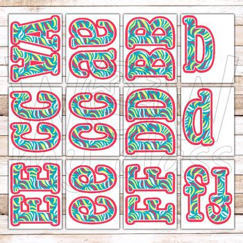 Alphabet & Number Clipart | (3) Sets - Large For Wall & Boards | AL55BORA-A211