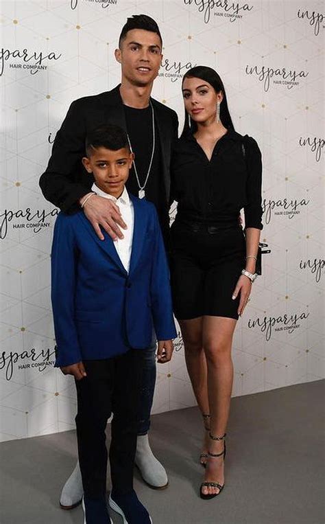 Cristiano Ronaldo, his girlfriend Georgina Rodriguez and son Cristiano ...