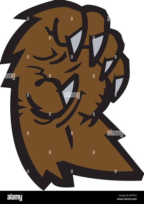 Bear claw vector illustration Stock Vector Image & Art - Alamy