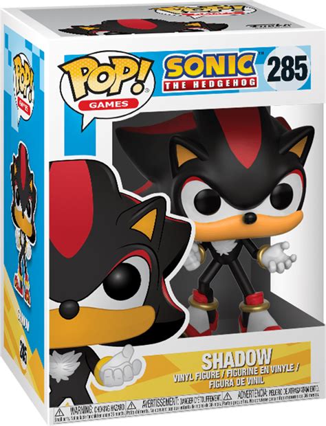 Collectables - Funko Pop! Games 285: Sonic the Hedgehog - Shadow Vinyl ...