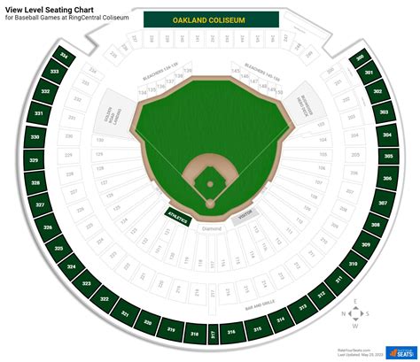 Oakland Coliseum Interactive Seating Map | Elcho Table