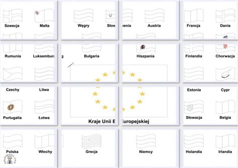 Kolorowanki XXL: Flagi Państw Unii Europejskiej do druku za darmo dla ...