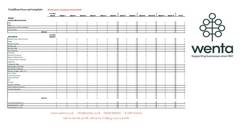 Cash Flow Projection Template Excel