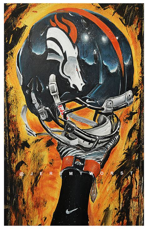 Denver Broncos Painting at PaintingValley.com | Explore collection of ...