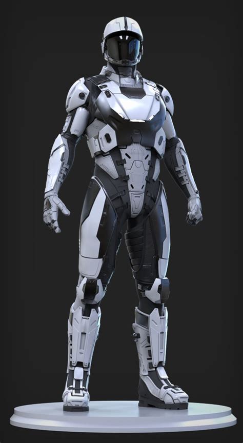 ArtStation - UEE Light Marine, Omar Aweidah | Futuristic armour, Armor concept, Sci fi armor