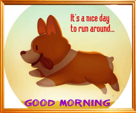 Cute Dog Says Good Morning. Free Good Morning eCards, Greeting Cards ...