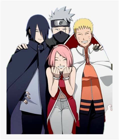 Report Abuse - Naruto And Sasuke And Sakura And Kakashi - 730x890 PNG ...