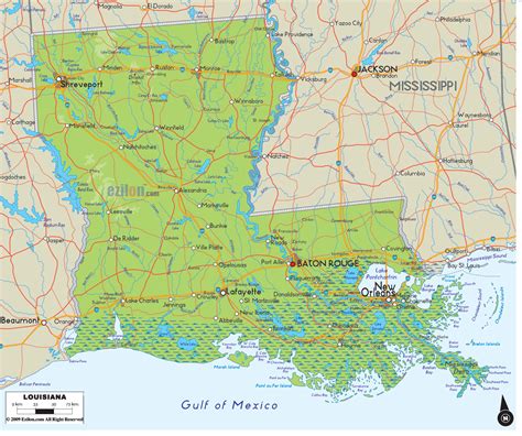 Louisiana Map With Rivers | Paul Smith