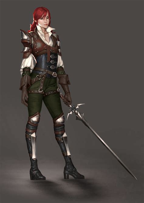 Lily Kim female armor concept-art | Character art, Female armor, Dnd ...