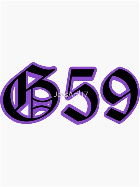 "G59 " Sticker for Sale by JessArt47 | Redbubble