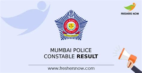 Mumbai Police Constable Result 2023 | Marks List PDF (Out)