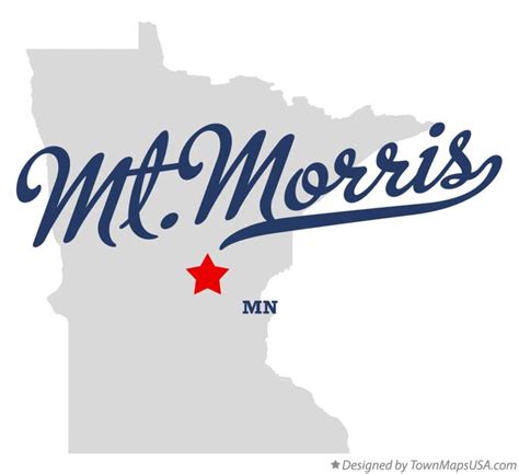 Map of Mt.Morris, MN, Minnesota