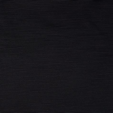 A gorgeous black satin ottoman fabric, with a close rib texture.