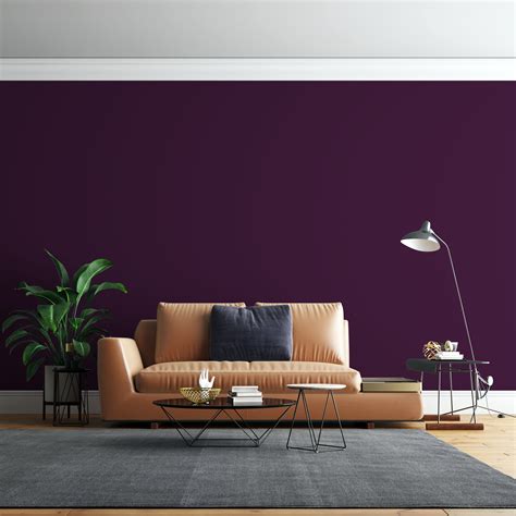 Peel and Stick Wallpaper Purple Solid Color Wallpaper for - Etsy