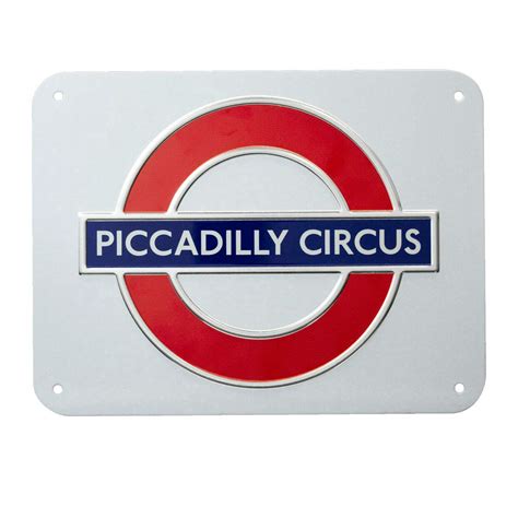 Buy TFL London Underground Logo Piccadilly Circus 3D Metal Sign Wall Decor Plate (LILAJ) Online ...