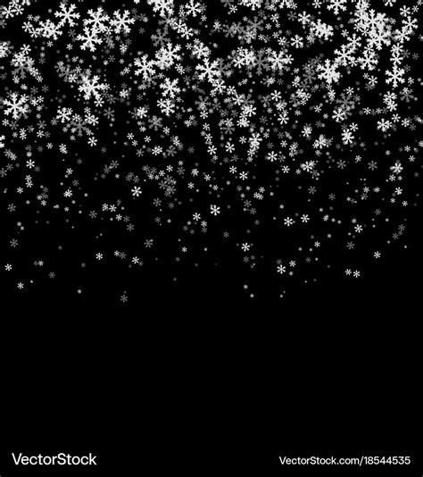 Snowflakes Falling Black Background | Wide Wallpapers